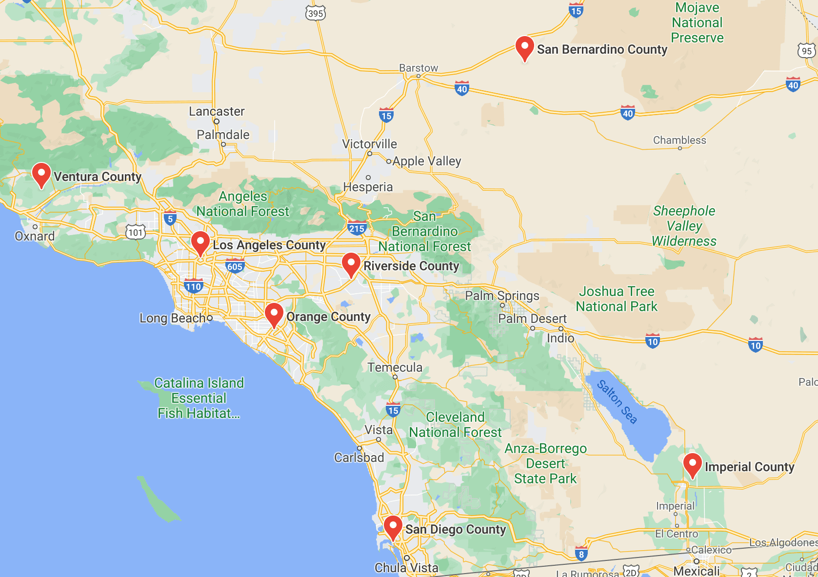 Areas we serve